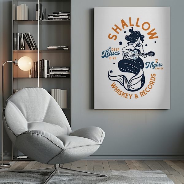 Shallow.png Canvastavla 50x70 cm