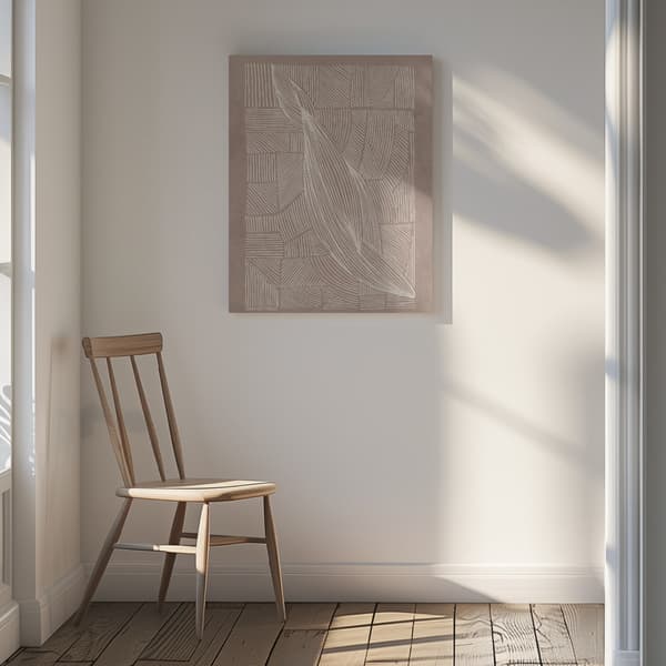 Abstract Irregular Lines Canvastavla 30x40 cm