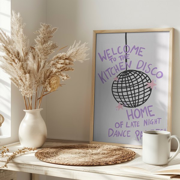 Kitchen Disco Poster 30x40 cm