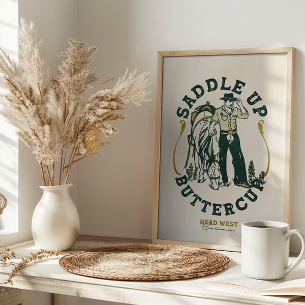 Saddle Up Poster 30x40 cm