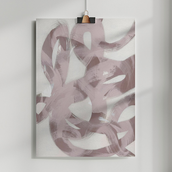 Abstract Brush Strokes 169 Poster 50x70 cm
