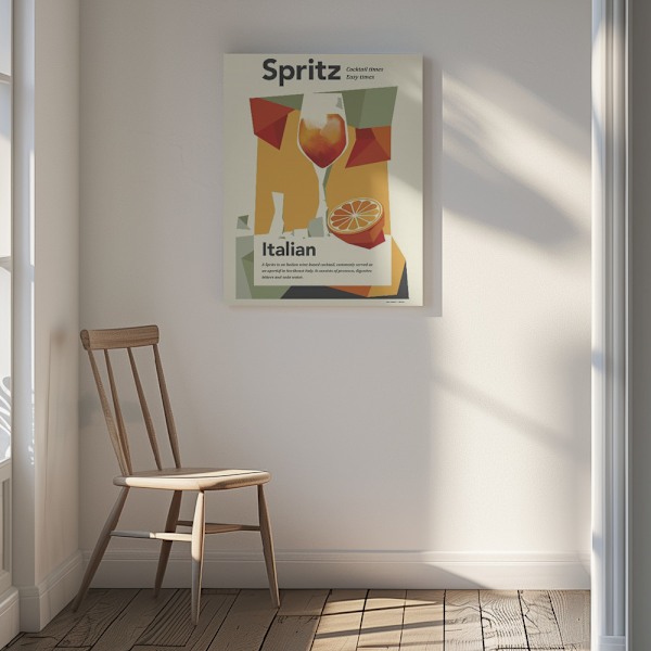 Aperol spritz print Canvastavla 30x40 cm