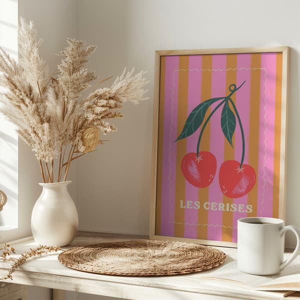 Les Cerises Poster 30x40 cm