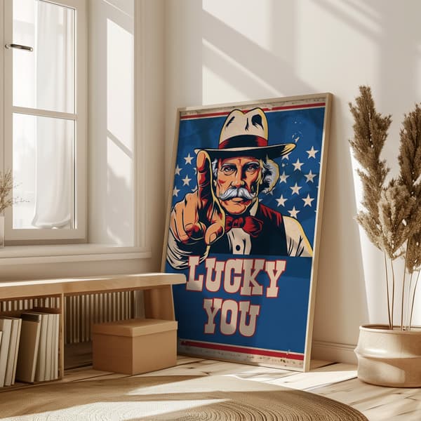 Lucky You Poster 50x70 cm