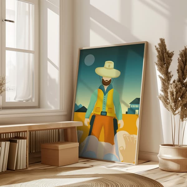 The Cowboy Poster 50x70 cm
