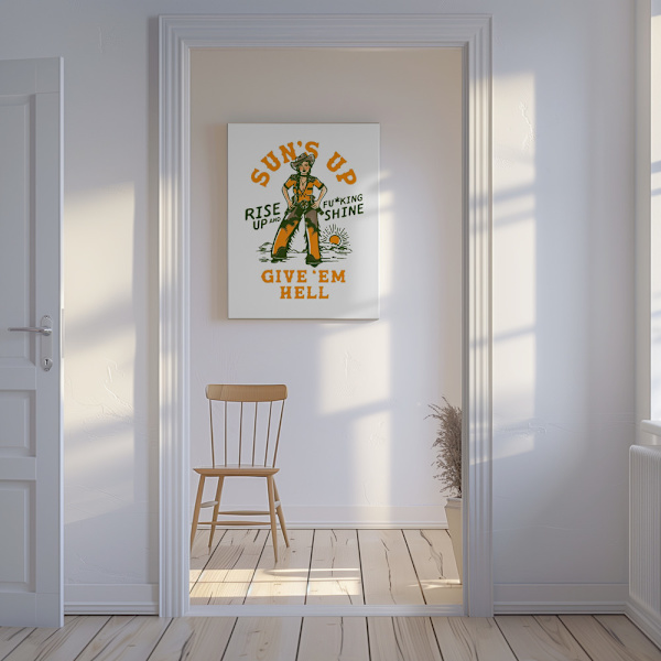 Suns Up 2.png Canvastavla 50x70 cm