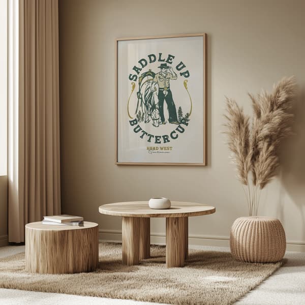 Saddle Up Poster 50x70 cm