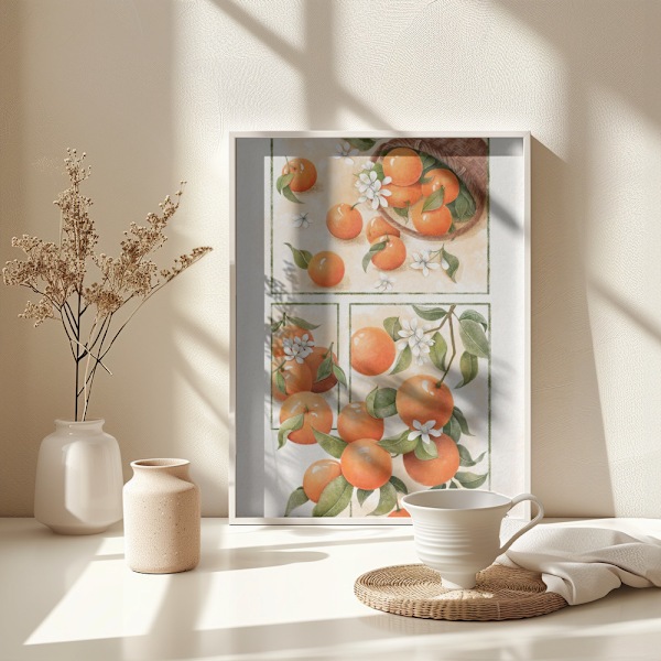 Orange Blossom Poster 30x40 cm