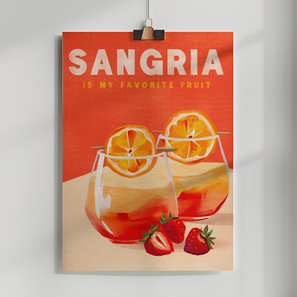 Sangria Poster 50x70 cm