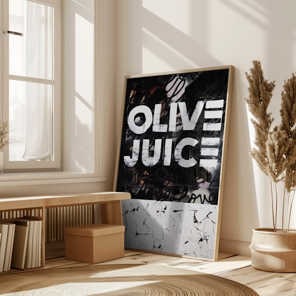 Olive juice Poster 50x70 cm