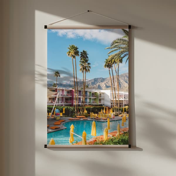 Palm Springs Saguaro Poster 30x40 cm