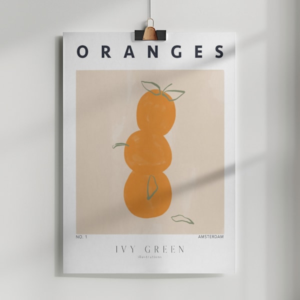 Oranges Poster 50x70 cm