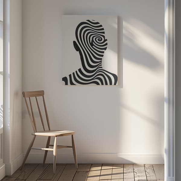 Striped Man Canvastavla 30x40 cm