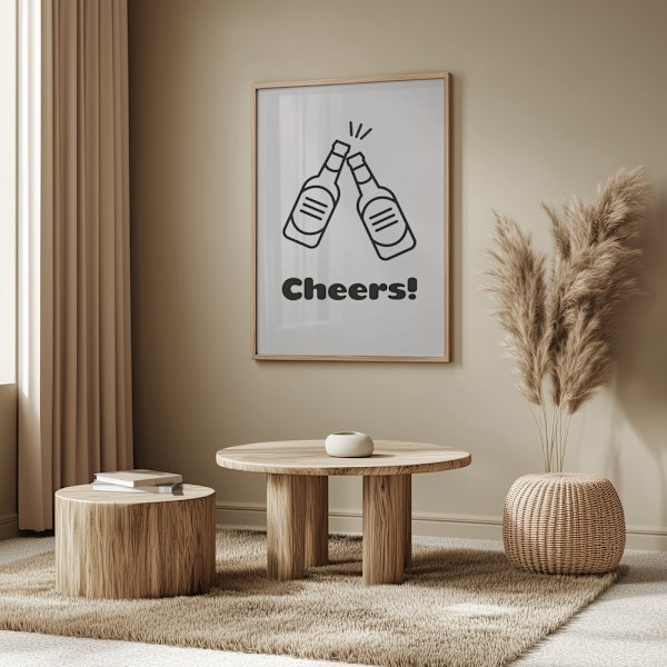 Cheers Poster 50x70 cm