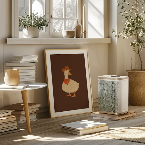 Bo the Cowboy Duck Poster 50x70 cm