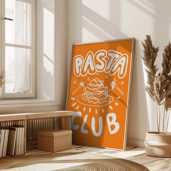 Pasta Club Poster 50x70 cm