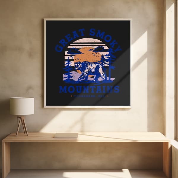 Great Smoky.png Poster 50x50 cm