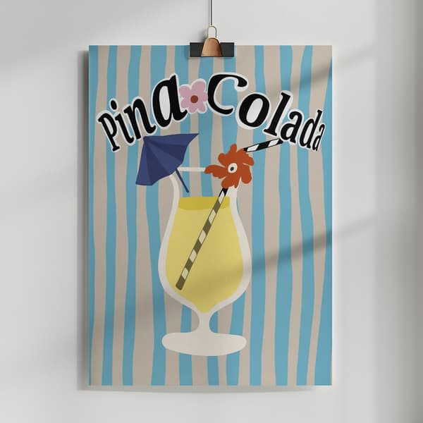 Pina Colada Poster 50x70 cm