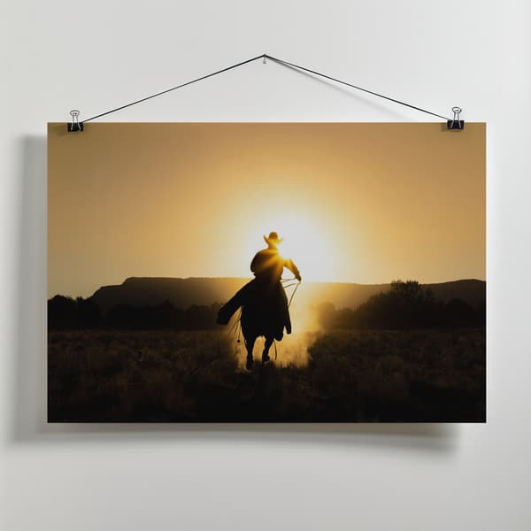 The Cowboy Canvastavla 40x30 cm