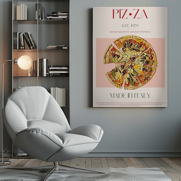 Pizza Canvastavla 50x70 cm