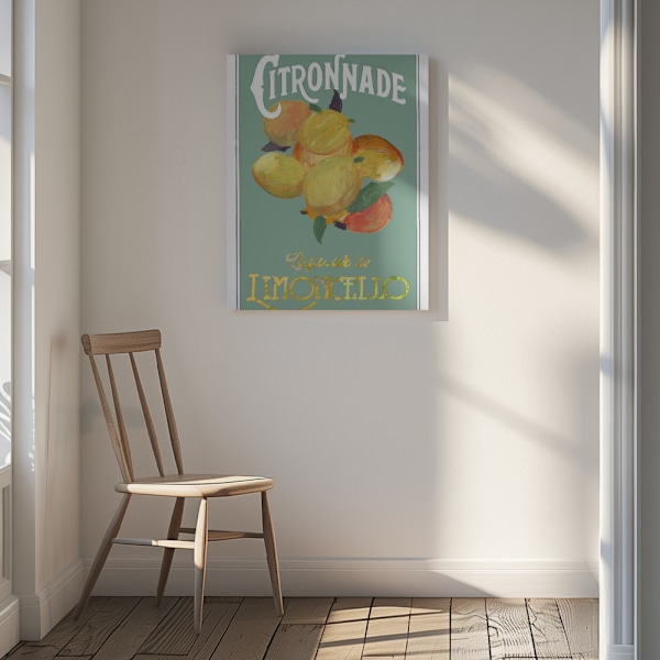 Citronnade Limoncello Canvastavla 30x40 cm