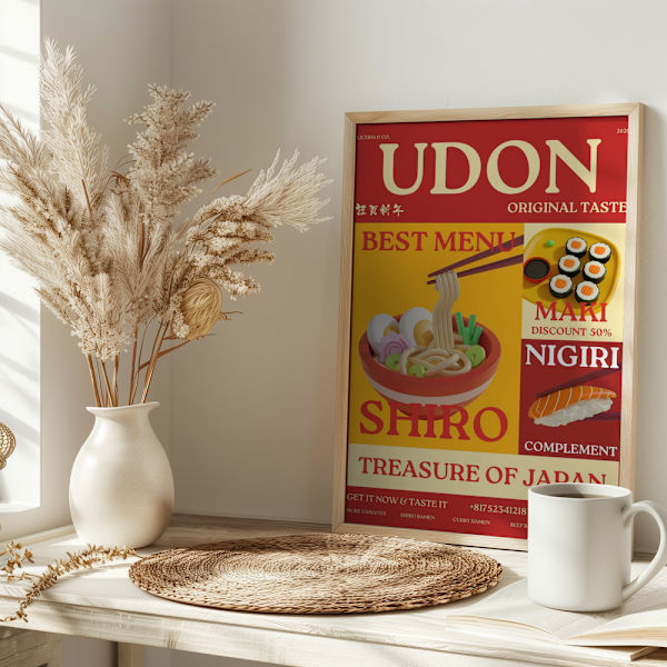 Udon poster Poster 30x40 cm