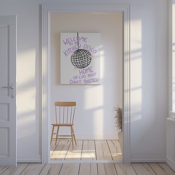 Kitchen Disco Canvastavla 50x70 cm