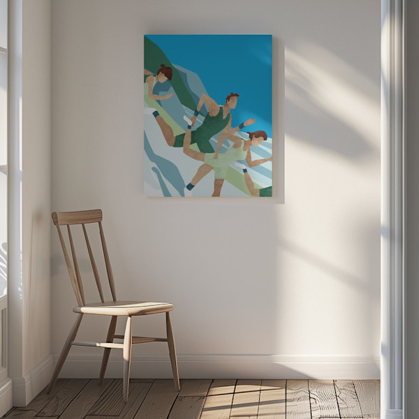 Run, baby, run Canvastavla 30x40 cm