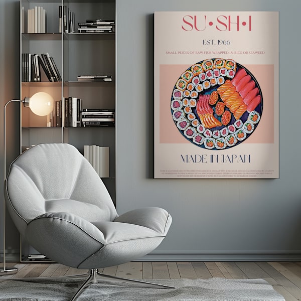Sushi Canvastavla 50x70 cm