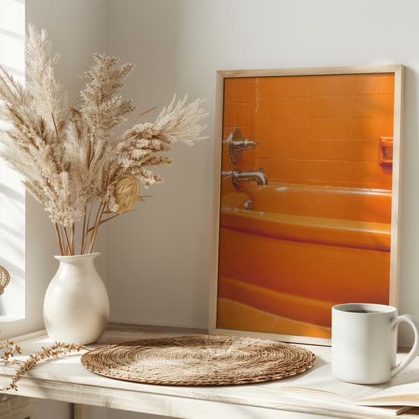Orange Tub Poster 30x40 cm