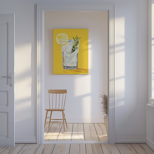Gin and Tonic - Jolly and Dash Canvastavla 50x70 cm