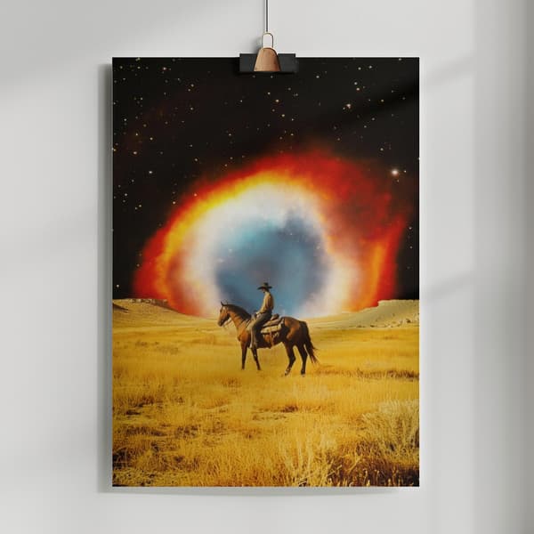 Nebula Cowboy Poster 50x70 cm