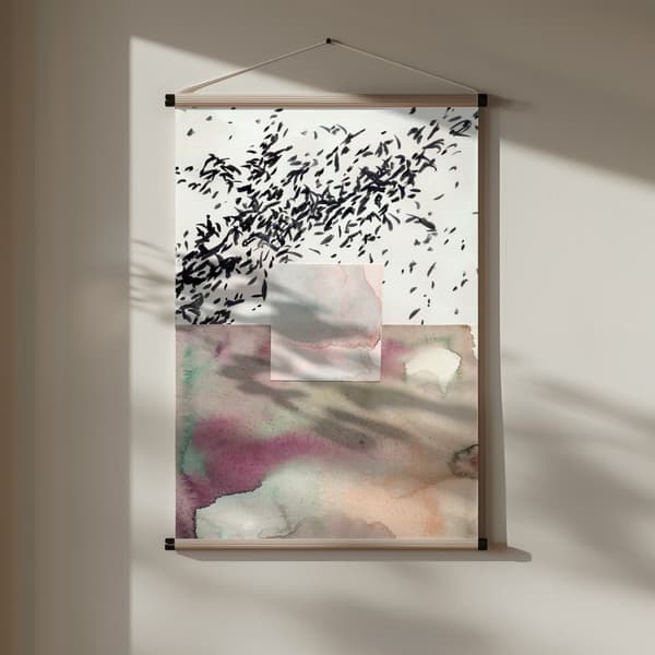 Watercolor abstract composition 7 Poster 30x40 cm