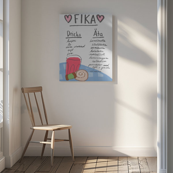 Fika Canvastavla 30x40 cm