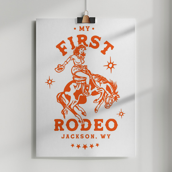 First Rodeo.png Poster 50x70 cm