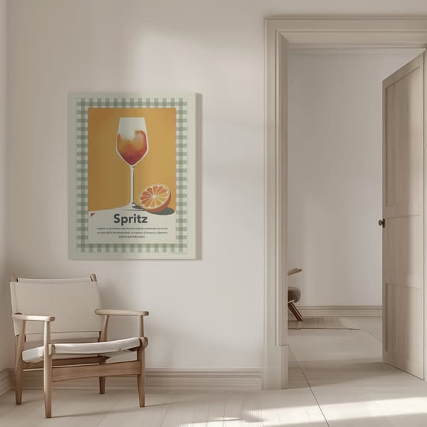 Spritz retro print Canvastavla 50x70 cm
