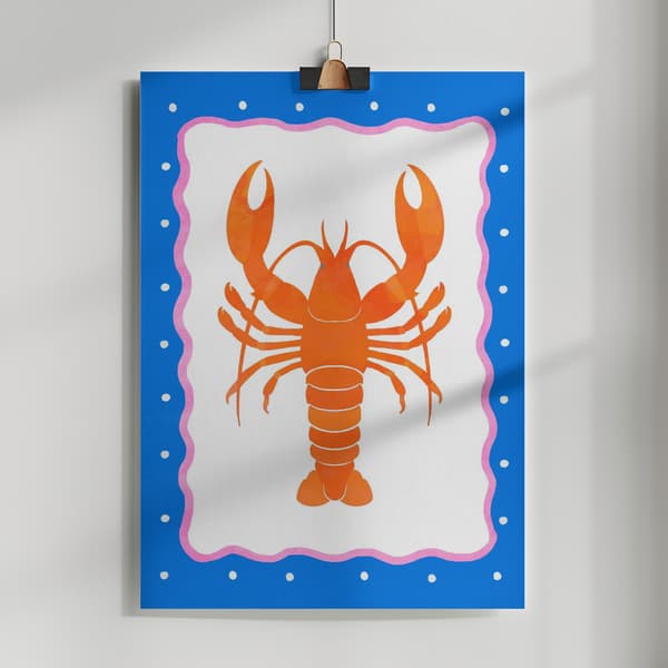 Lobster Poster 50x70 cm