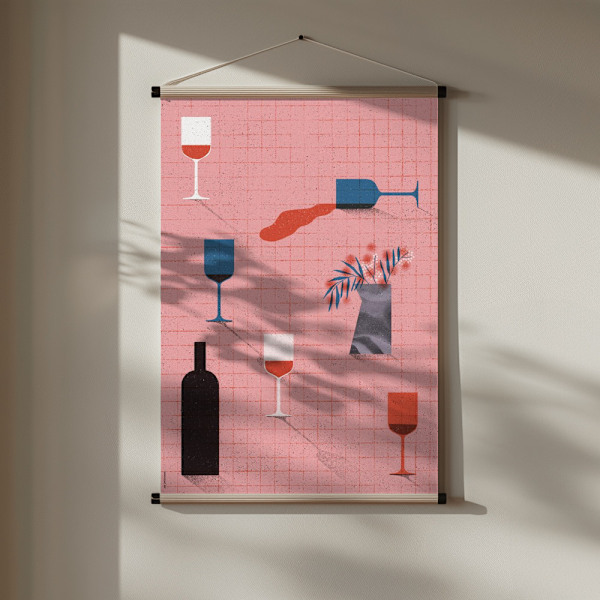 Wine Poster 30x40 cm