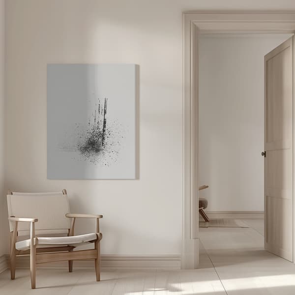 Brush splatters #1 Canvastavla 50x70 cm
