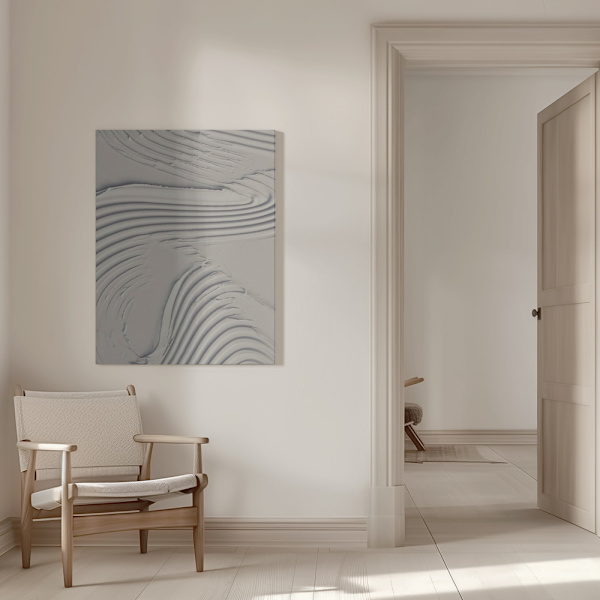 Mud Texture 14 Beige Canvastavla 50x70 cm