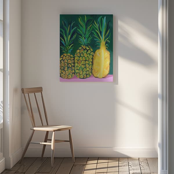 Pineapples Canvastavla 30x40 cm