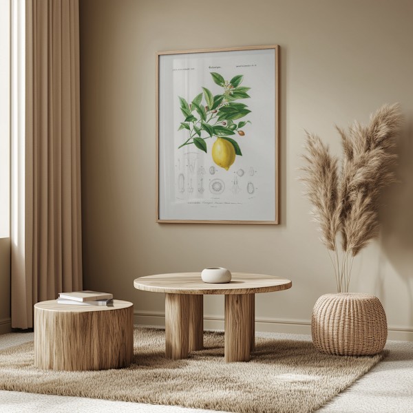 Lemon (citrus Limonium) Poster 50x70 cm