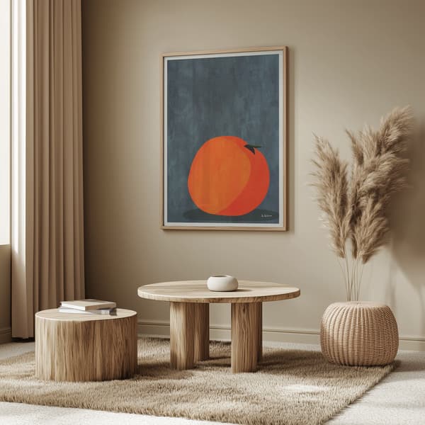 Calmly Sleeping Apple Poster 50x70 cm