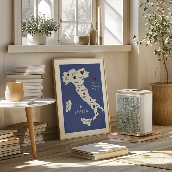 Italiy Map Poster 50x70 cm