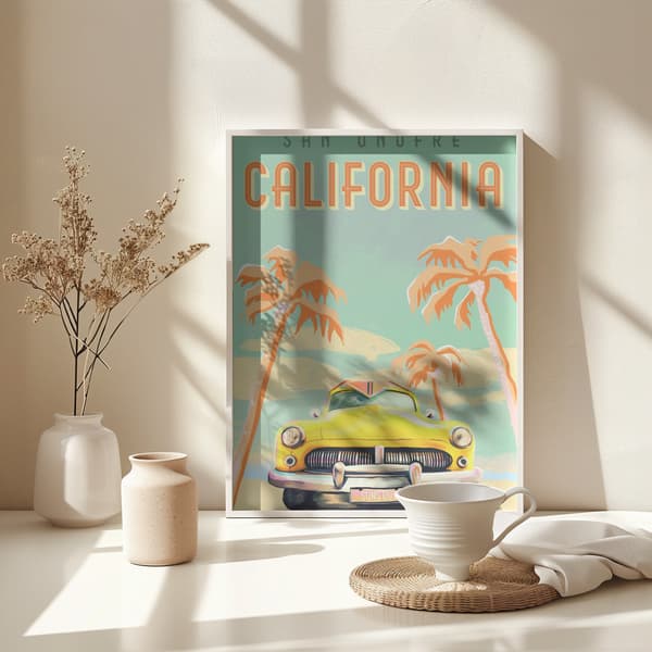 Cali Poster Aqua Poster 30x40 cm
