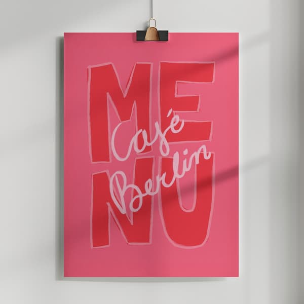 Café Berlin Poster 50x70 cm