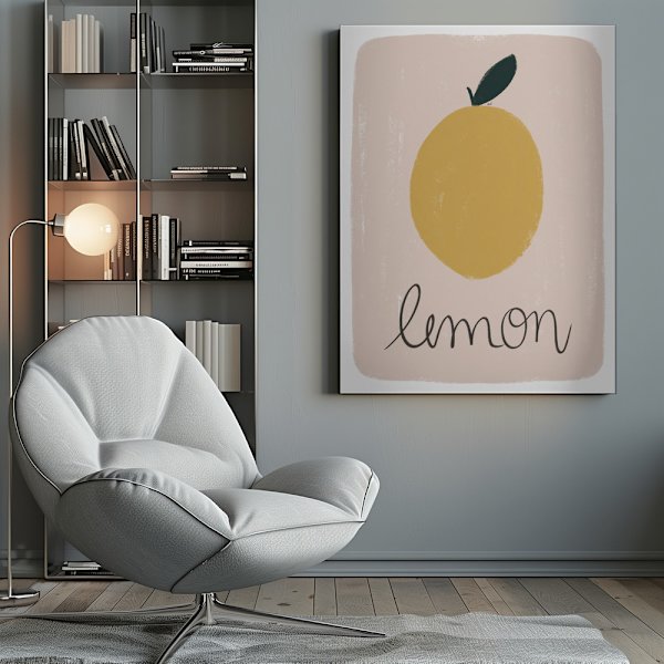 Lemon 18x24 Canvastavla 50x70 cm
