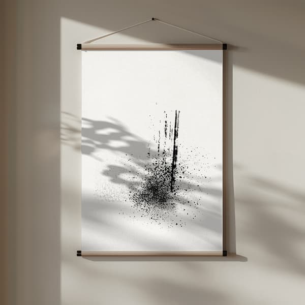 Brush splatters #1 Poster 30x40 cm