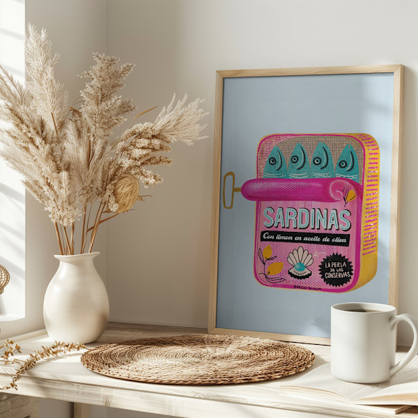 Sardines Tin Can Poster 30x40 cm