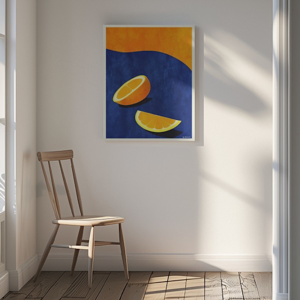Petit Déjeuner, Deux Oranges Canvastavla 30x40 cm